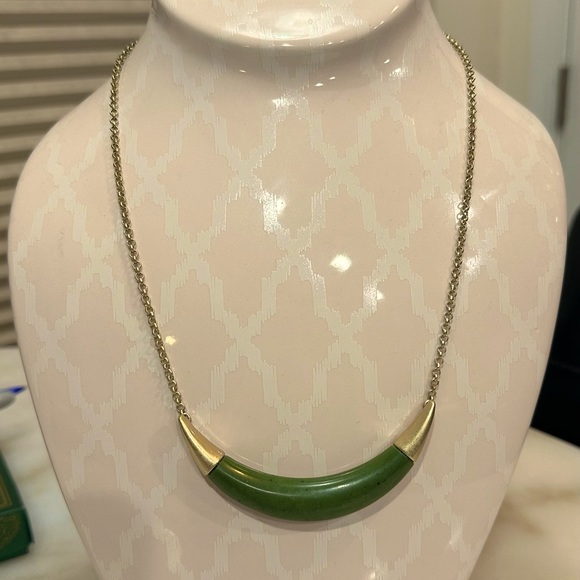Jasper Crescent Necklace - Picture 1 of 2